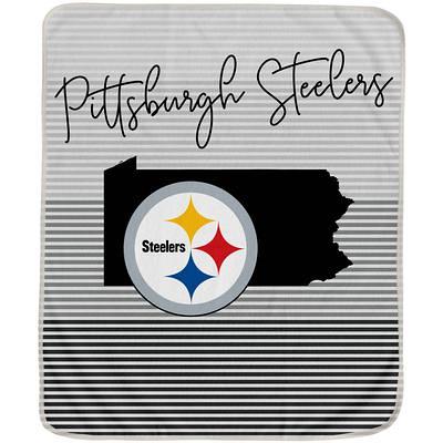 Pittsburgh Steelers 60 x 80 Helmet Stripes Flannel Fleece Blanket