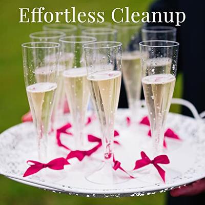 Plastic Champagne Flutes | Disposable Plastic Champagne Glasses for Parties  - Mimosa Glasses, Cocktail Glasses, Wedding Champagne Flutes Plastic Cup