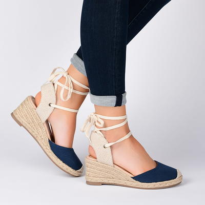 Wide width store espadrille sandals