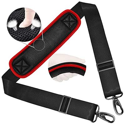 Leather Adjustable Padded Replacement Shoulder Strap with Metal Swivel