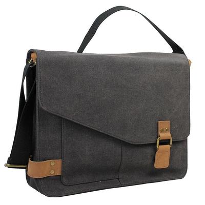 Vagarant 15 in. Vintage Cotton Wax Canvas Laptop Messenger Bag