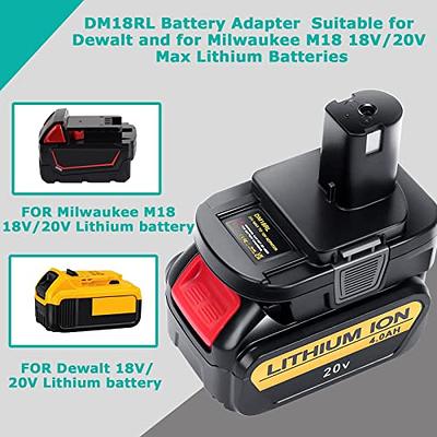 Battery Adapter Convert Milwaukee 18V M18 and Dewalt 20V Batteries to  Ridgid AEG Cordless Tools