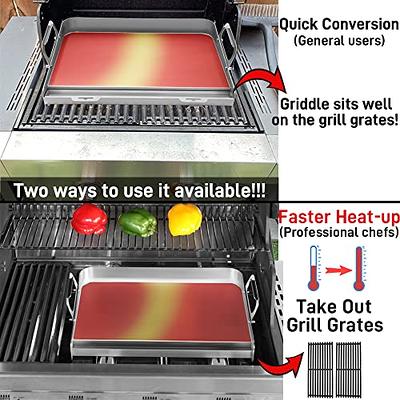 VEVOR Stainless Steel Griddle 23.5 in. x 16 in. Pre-Seasoned Stove