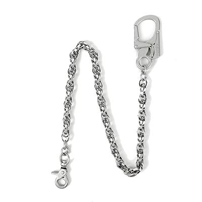 Biker wallet chain with carabiners