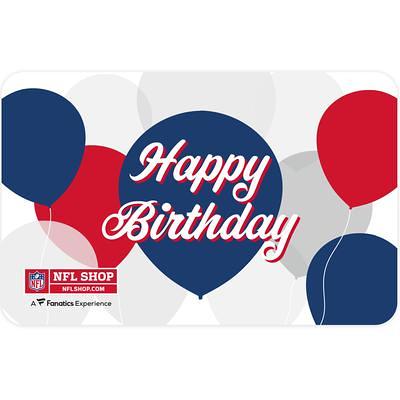 NFL Shop Happy Birthday Gift Card ($10 - $500) - Yahoo Shopping