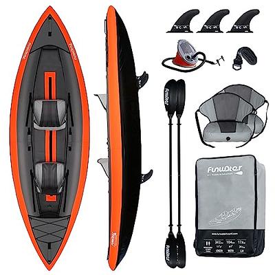 TIGERXBANG 10.2'x35''x8'' Inflatable Kayak with Detachable Seat