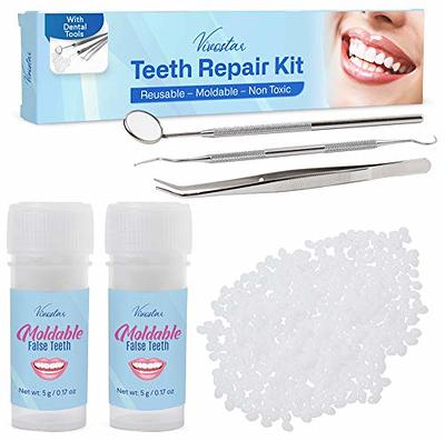 Temporary Tooth Repair Kit, Moldable Fake Teeth, Moldable False Teeth  Thermal Fitting Beads for Cosplay - Yahoo Shopping