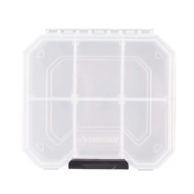 Husky 6 in. 6-Compartment Storage Bin Small Parts Organizer, CLEAR - Yahoo  Shopping