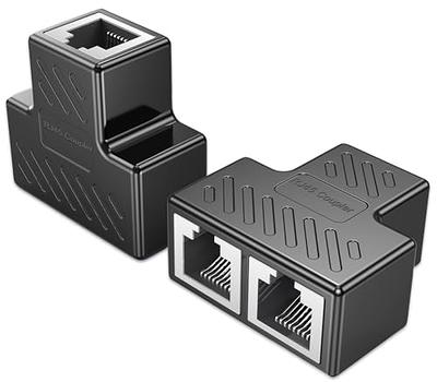 VCELINK Ethernet Splitter 1 to 2 Adapter, RJ45 Splitter for Cat6
