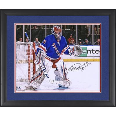 Ilya Sorokin New York Islanders Autographed 16 x 20 Reverse Retro Jersey Making Save Photograph