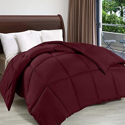 Utopia Bedding Comforter Duvet Insert - Quilted Comforter with Corner Tabs  - Box Stitched Down Alternative Comforter (Queen, White) 