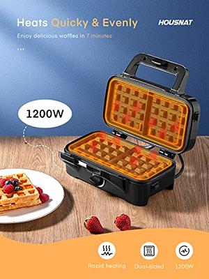 Mini Waffle Maker with Removable Plates, Cars and Trucks Shape Waffle Maker
