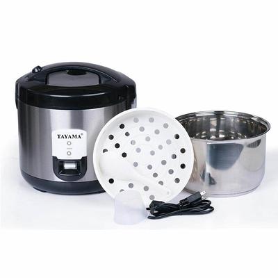 Tayama 20-Cup Rice Cooker with Food Steamer and Stainless Steel Inner Pot,  Silver - Yahoo Shopping