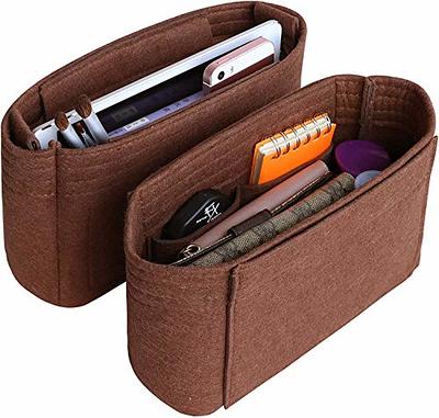 HyFanStr Small Purse Organizer with Zipper, Felt Insert Bag Organizer  Handbag Tote Liner Pouch for Women Beige - Yahoo Shopping