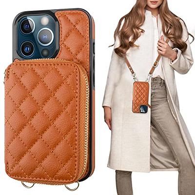 Amazon.com: Bocasal Crossbody Wallet Case for iPhone 11 Pro Max, RFID  Blocking PU Leather Zipper Handbag Purse Flip Cover, Kickstand Folio Case  with Card Slots Holder Wrist Strap Lanyard 6.5 Inch (Brown) :