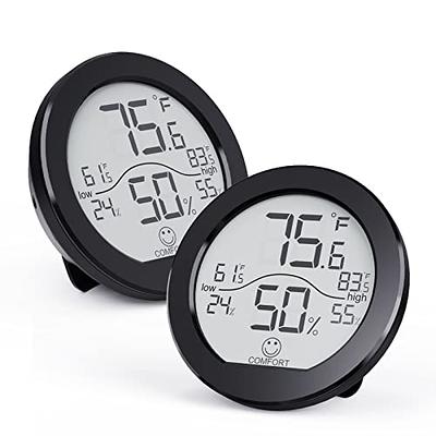 SECRUI Hygrometer Thermometer for Room Temperature Humidity Meter Indoor  Thermometer Accuracy Calibration LCD Temperature Sensor with Maximum and