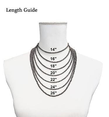 Necklace Size Guide - GraceMee.com