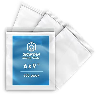 100 Ziplock Resealable 4Mil Thick Clear Poly 9 x 12 Big Zip Seal Food Storage  Bag