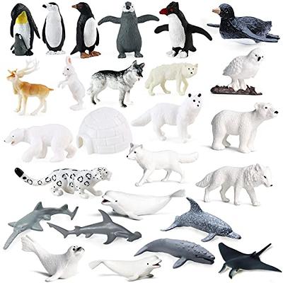 360 Winter Animal Eraser Set - Snowflake, Penguin, Polar Bear Mini