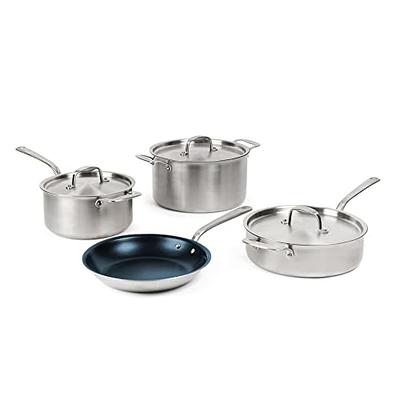 Dalstrong Sauce Pot - 3 Quart - The Oberon Series - 3-Ply Aluminum Core Cookware - Cooking Pot - Stock Pot - Premium Silver P