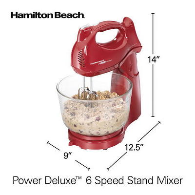 Hamilton Beach 4 Qt. 7-Speed Stainless Steel Stand Mixer with Bowl 63396 -  The Home Depot