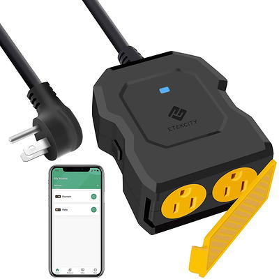 Avatar Controls Outdoor Smart Plug Waterproof - Alexa Plugs Outdoor Dual Outlets, Timer WiFi Plug Compatible with  Alexa and Google Home, No Hub