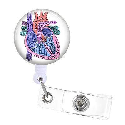 Badge Reels Retractable ID Clip Holder Heart - Heart Anatomical Cardiology  Cardiac Nurse Anatomy Nursing Doctor Medical MD Name Tag Card Badge Funny  Work Alligator Clip ZJK274 - Yahoo Shopping