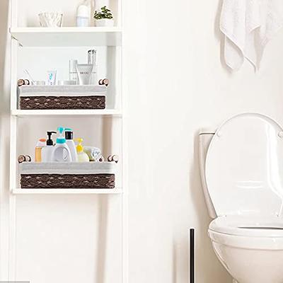 DUOER Toilet Paper Basket for Tank Top Bathroom Decor Baskets for