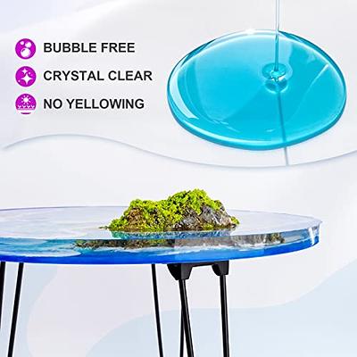 Nicpro 64OZ Crystal Clear Epoxy Resin Kit, High Gloss & Bubbles Free R