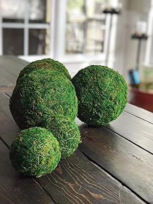 3 Inch Decorative Moss Ball Orb for Home Decor, Vase Bowl Filler, Planters,  Trays, Lanterns, Weddings, Parties, Farmhouse Rustic Style Decoration,  Green, Handmade - Yahoo Shopping