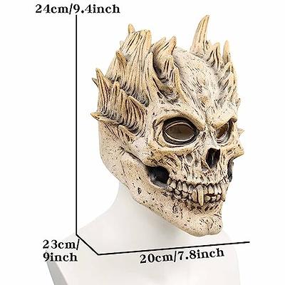 EJWCIG Skull Skeleton Mask,Full Head Skull Mask Halloween Demon Scary Mask  Cosplay Party Props (style B) - Yahoo Shopping