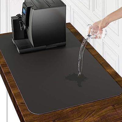ENZZIE Coffee Bar Mat - Coffee Cart Organizer and Essentials - Coffee Bar  Accessories - Absorbent Drying Draining - Protector for Kitchen Countertops