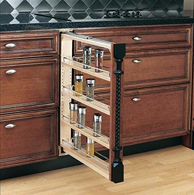 Cabinet-Organizers - Adjustable Wood Pull-Out Organizers for