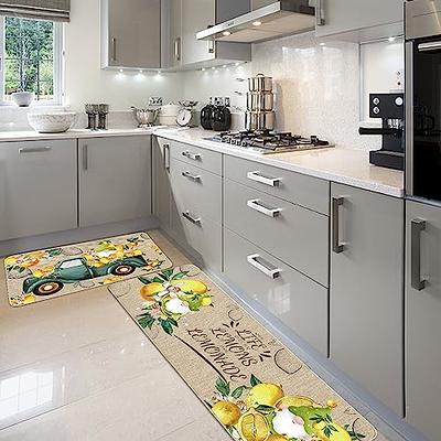 Kitchen Rug, 2 Pieces Anti Fatigue Standing Comfort Mat for Kitchen, Rug  Size 17 x 30 + 17x 47 