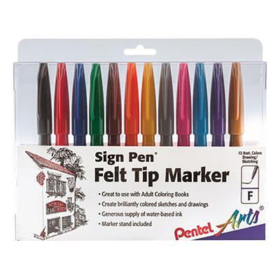 Pentel FINITO! Porous Point Pen, Extra Fine Point Tip, Blue Ink, Sold as 2  Pack, 24 Pens Total (SD98-C)