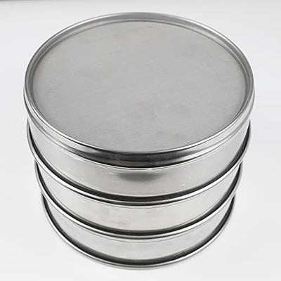 200 Mesh Lab Sieves, Test Sieve #200 Mesh, 4'' Diameter, 304 Stainless  Steel Wire Cloth (0.075mm)