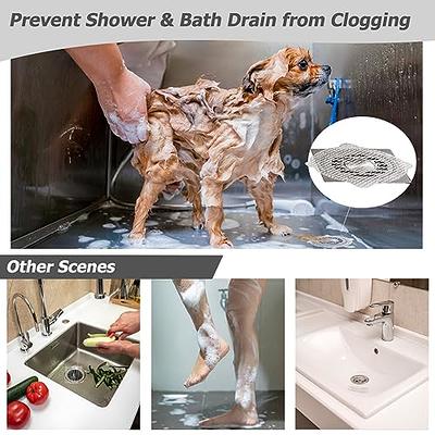 8 Pack Shower Hair Drain Catcher- Shower Hair Catcher Silicone Material is  Easy to Install, Prevent Debris from Clogging The Drain Bathtub Drain  Cover, Suitable for Bathtub and Kitchen