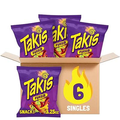 Takis Fuego 6 pc / 3.25 oz Snack Size Case, Hot Chili Pepper & Lime  Flavored Extreme Spicy Rolled Tortilla Chips - Yahoo Shopping