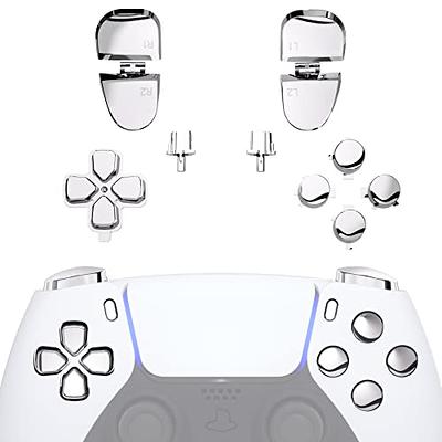 eXtremeRate Chrome Gold Glossy Replacement Touchpad Cover Compatible with PS5 Controller BDM-010 BDM-020 & BDM-030, Custom Part Touch Pad Compatible