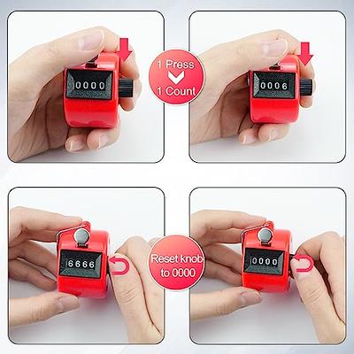 4-Digit Tally Counters Mechanical Palm Counter Clicker Handheld Pitch  Number Count Machine 8 Color Available for Sport Event