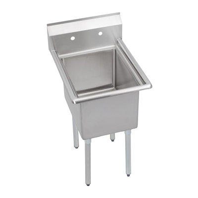 Regency 18 x 18 14-Gauge Stainless Steel Floor Sink with Removable Grate