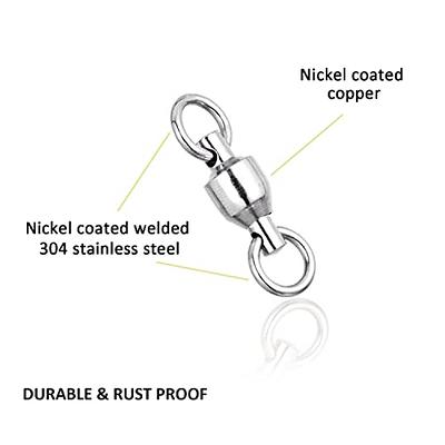 Fishfun 40 Pack Fishing Swivels and Snap Swivels, Heavy-Duty Ball Bearing  Swivel with Welded Rings for Saltwater Fishing, 18lb, 33lb - Yahoo Shopping