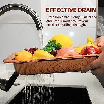 Dropship 1pc Retractable Fruits And Vegetables Drain Basket; Extendable Over  The Sink; Adjustable Strainer; Sink Washing Basket For Kitchen to Sell  Online at a Lower Price