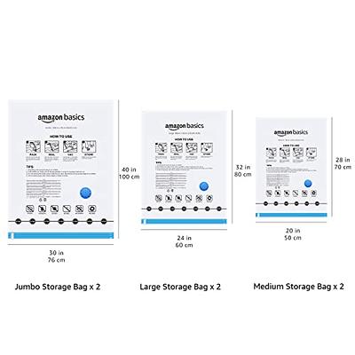   Basics Vacuum Compression Storage Bags With