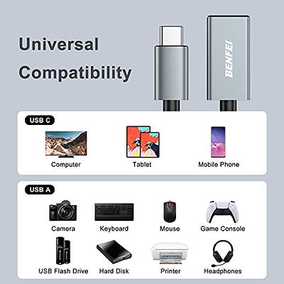 Syntech USB C to USB Adapter(2 Pack), USB-C Male to USB 3.0 Female Adapter  Compatible with iPhone 15 Pro Max MacBook Pro Air 2023 iPad Mini Pro
