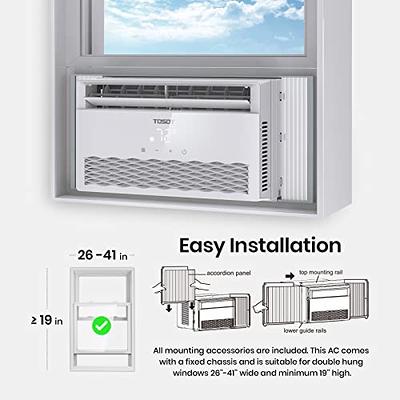 Black+decker BD06WT6 6000 BTU Window Air Conditioner with Remote Control, White