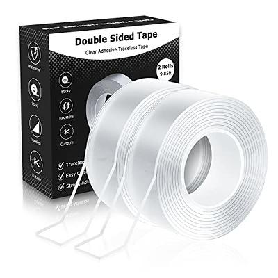 TOYMIS 2inch x 33ft Double Sided Tape, Multifunctional Double