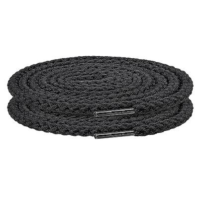  Endoto 2 Pairs Round Rope Shoe Laces Thick Cotton Shoelaces  Strings for Air Force 1, Air Jordan,Dunk Chunky Twisted Shoelaces Sneaker  Shoes(Color:Black,Size:5MM-40Inch) : Clothing, Shoes & Jewelry