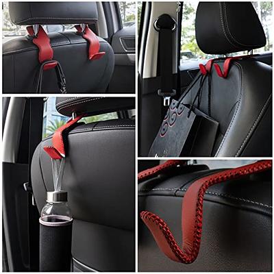 Car Seat Headrest Hook, Auto Seat Hook Hangers Storage Organizer Interior  Accessories For Purse Coats Umbrellas Grocery Bags Handbag, 4-pack