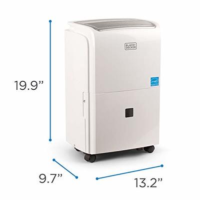 BLACK+DECKER 1500 Sq. Ft. Dehumidifier for Medium to Large Spaces and  Basements, Energy Star Certified, Portable, BDT20WTB , White - Yahoo  Shopping